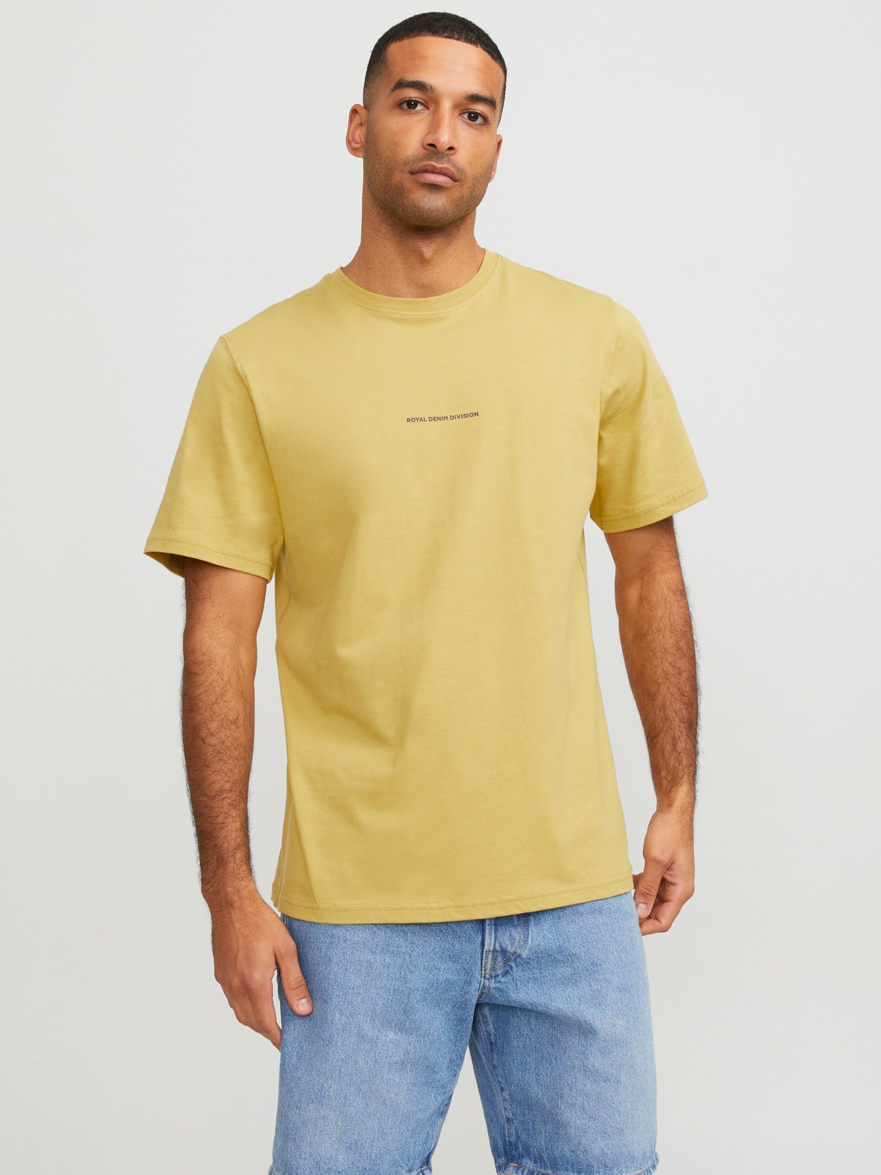 RDD Bedrukt Ronde hals T-shirt | Midden Geel | Jack & Jones®