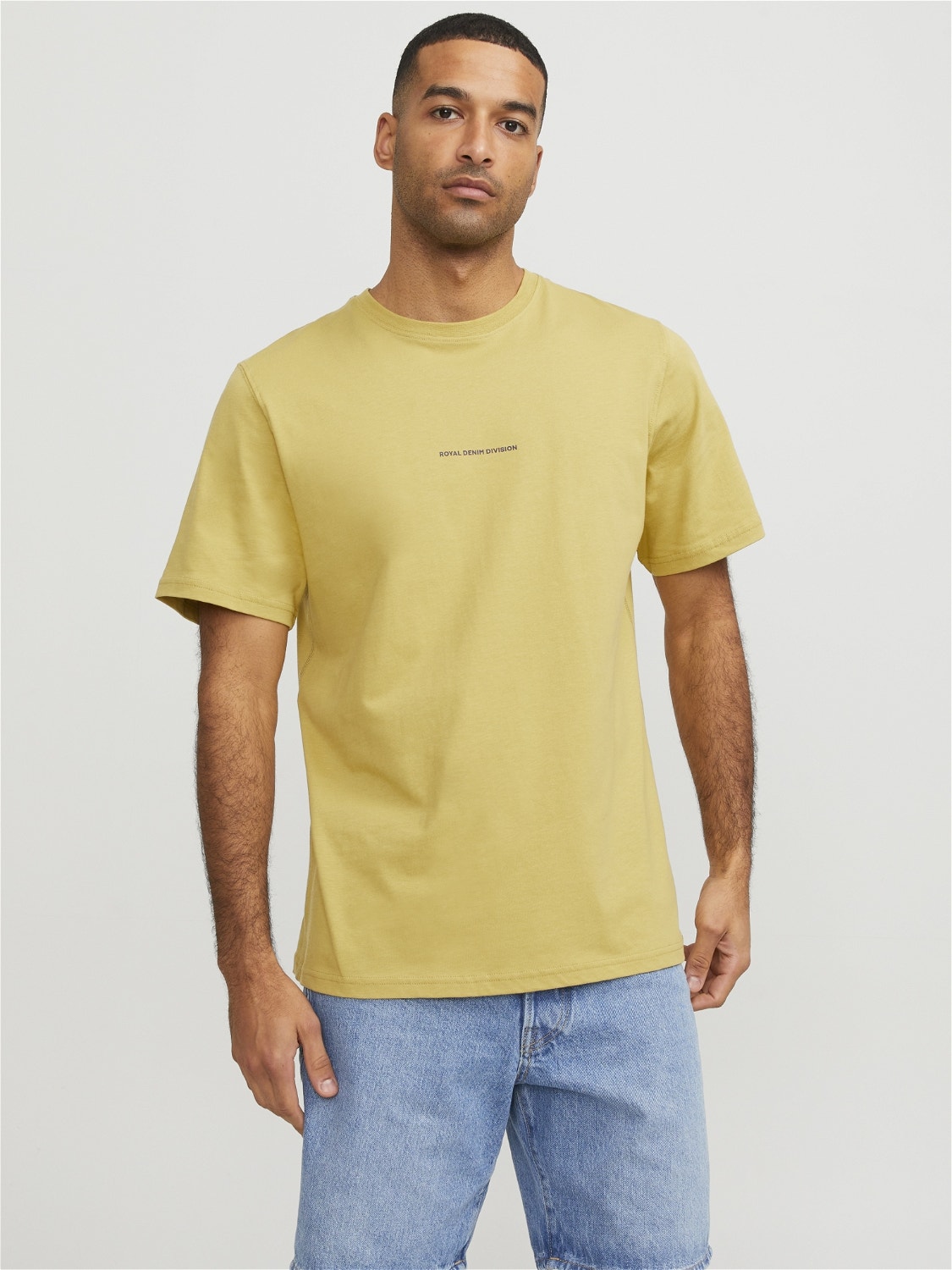 Jack & Jones RDD Printed Crew neck T-shirt -Antique Gold - 12252153