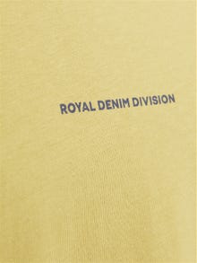 R.D.D. ROYAL DENIM DIVISION T-shirt Estampar Decote em O -Antique Gold - 12252153