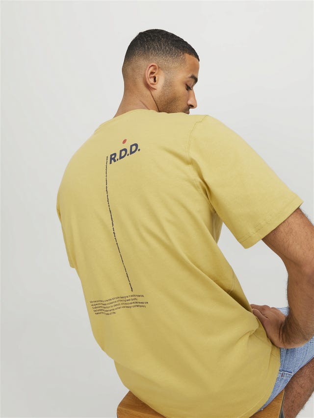 Jack & Jones RDD T-shirt Estampar Decote Redondo - 12252153