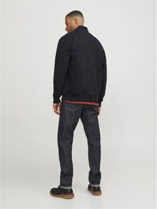 Jack & Jones RDD Gedrukt Sweatshirt met halve rits -Black - 12252164
