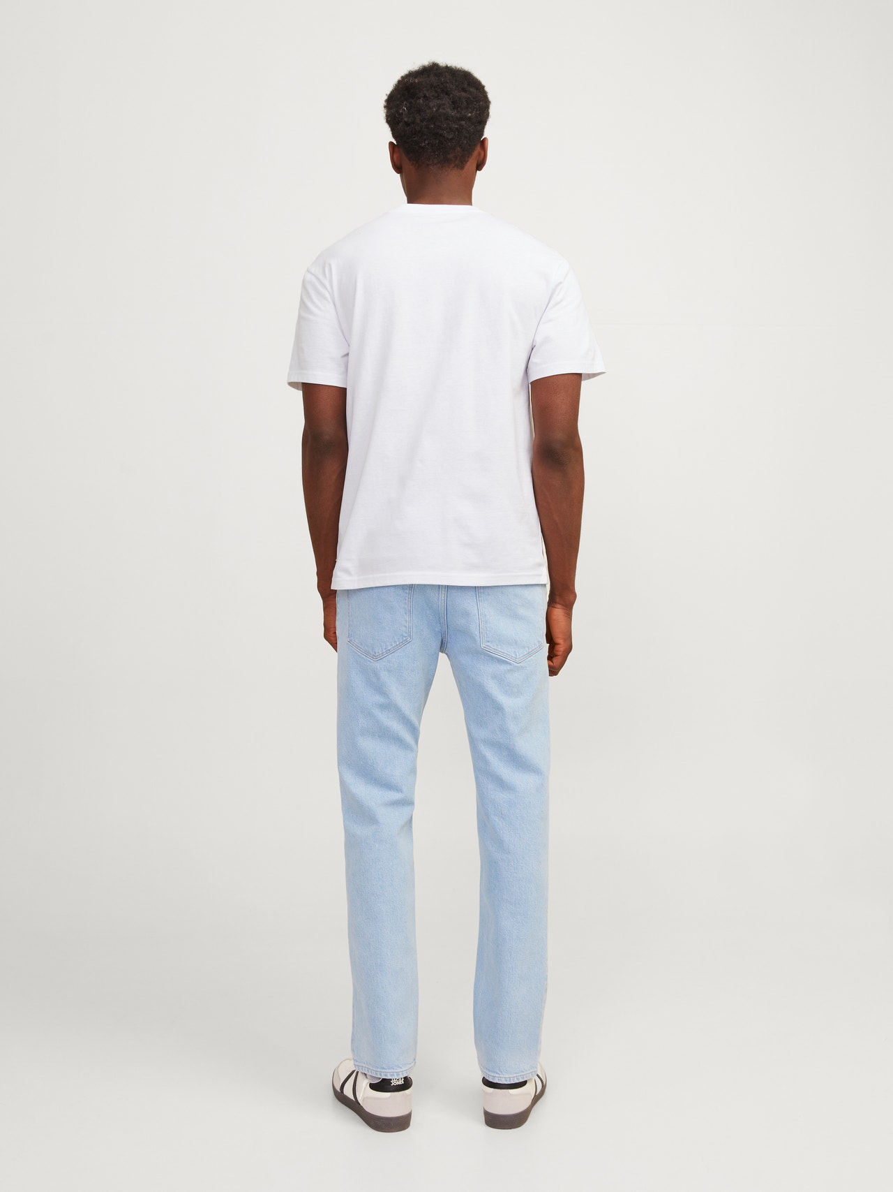 Jack & Jones Trykk O-hals T-skjorte -Bright White - 12252173