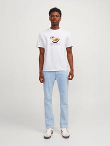 Jack & Jones Bedrukt T-shirts -Bright White - 12252173
