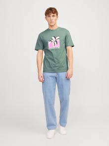 Jack & Jones Nyomott mintás Környak Trikó -Laurel Wreath - 12252173