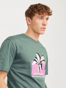 Jack & Jones Nyomott mintás Környak Trikó -Laurel Wreath - 12252173