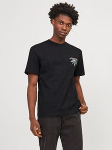 Jack & Jones Gedruckt Rundhals T-shirt -Black - 12252175