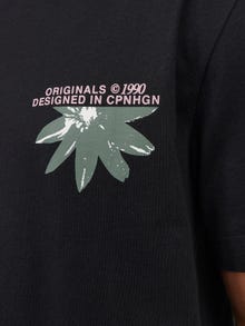 Jack & Jones Painettu Pyöreä pääntie T-paita -Black - 12252175