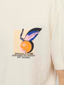 Jack & Jones T-shirt Imprimé Col rond -Buttercream - 12252175