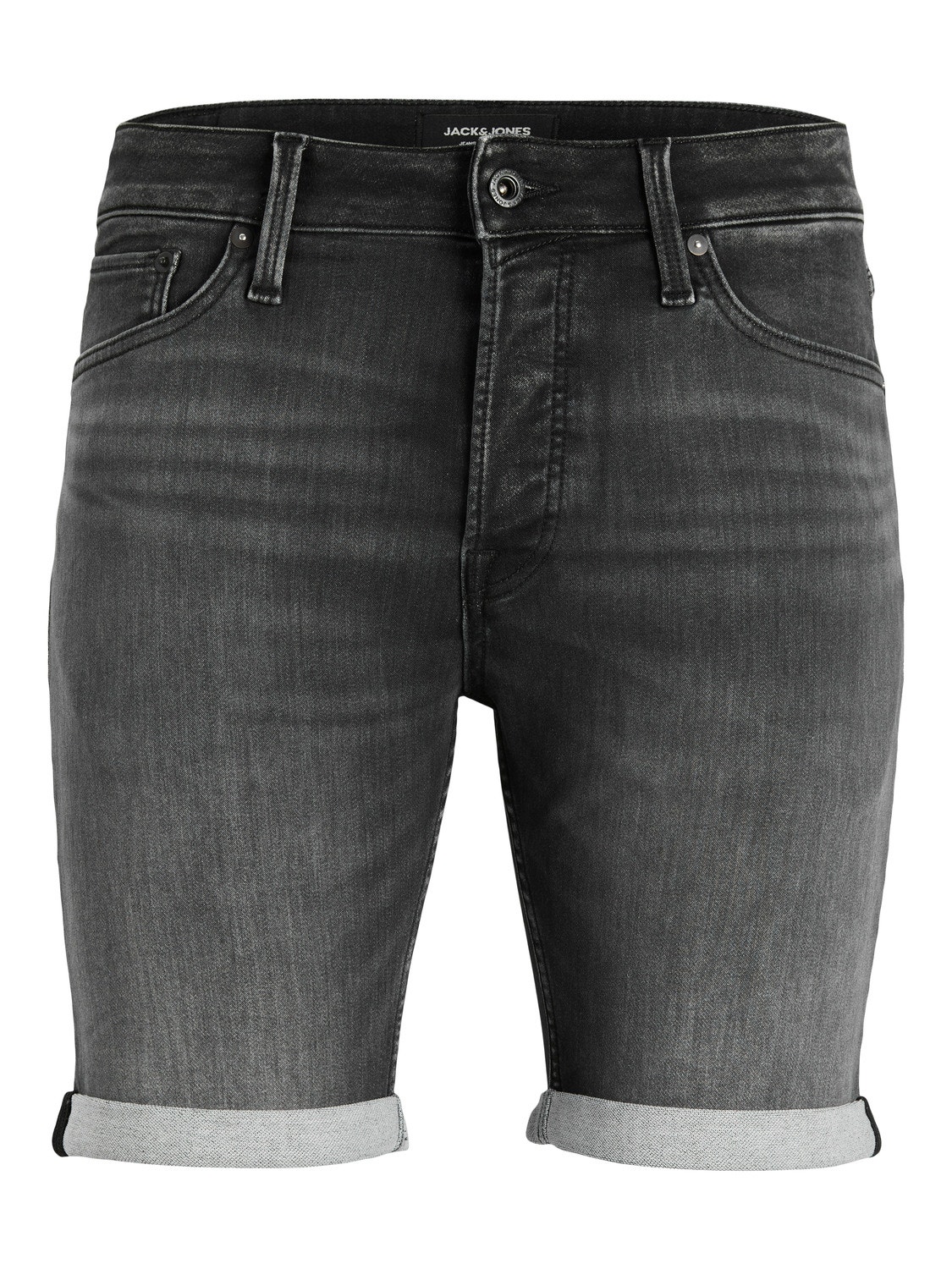 Jack & Jones Regular Fit Jeans Shorts -Black Denim - 12252246