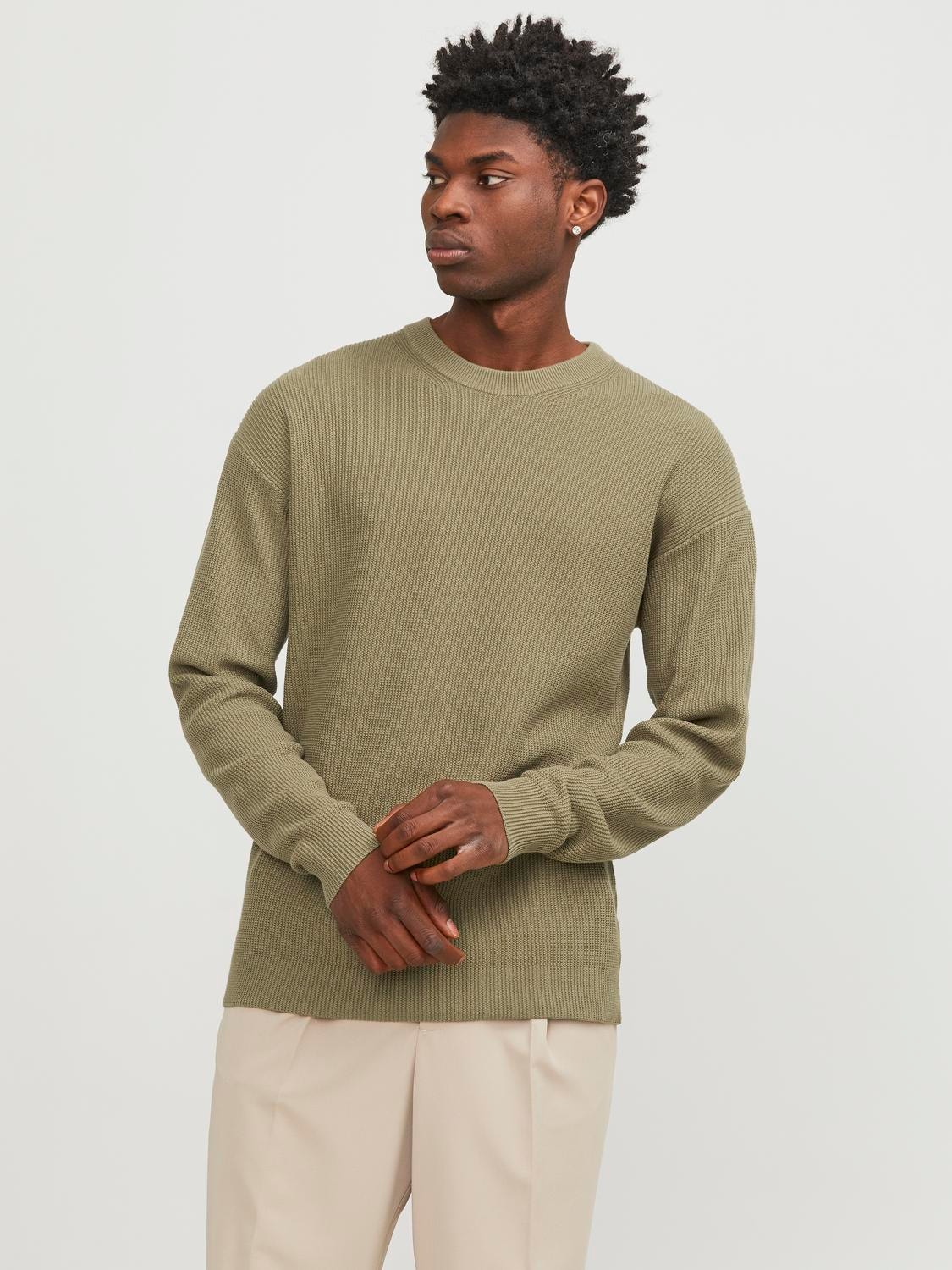 Jack & Jones Sima Személyzeti nyakú pulóver -Aloe - 12252248