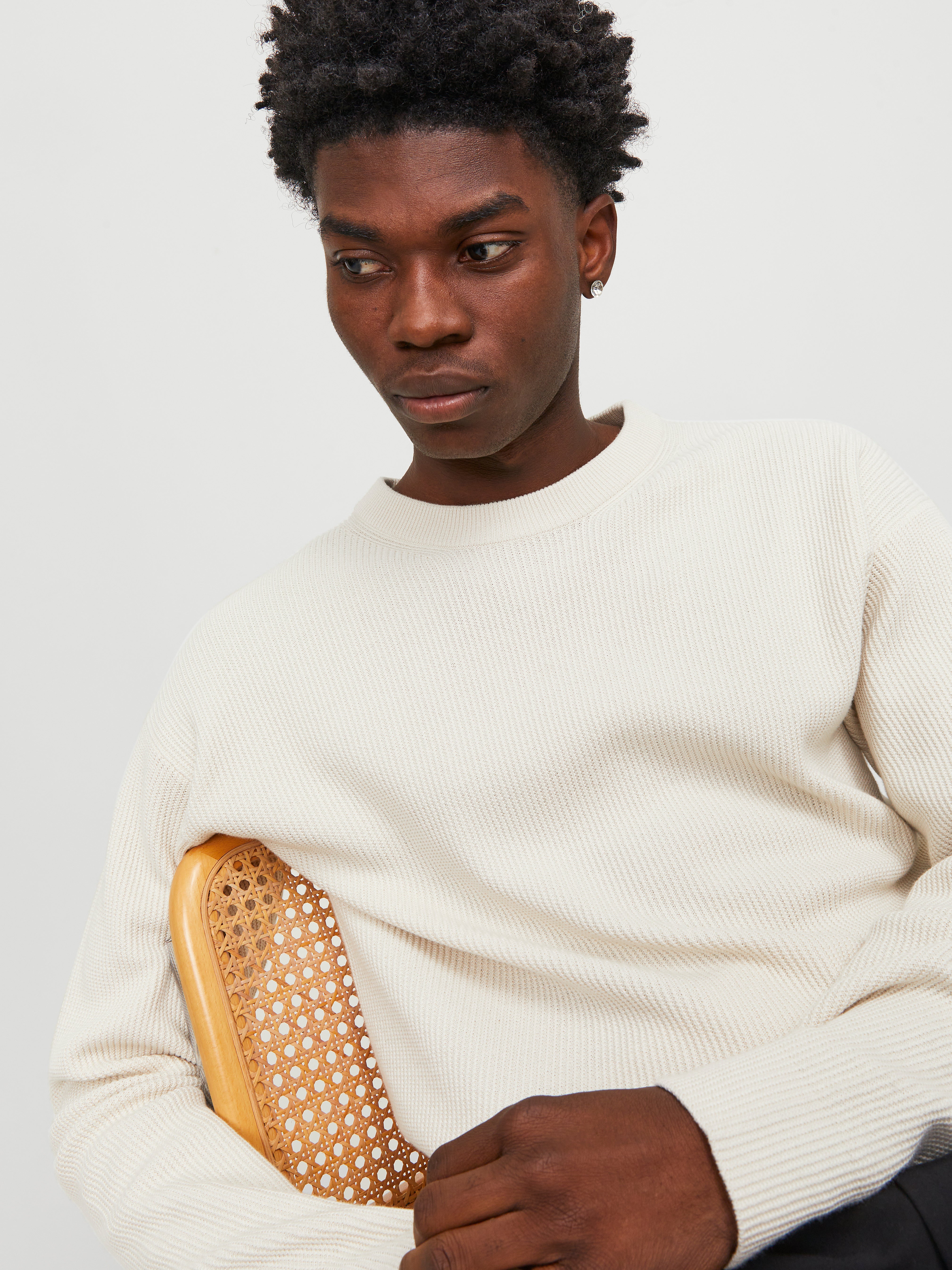 50% Rabatt auf Einfarbig Strickpullover mit Rundhals | Jack & Jones®