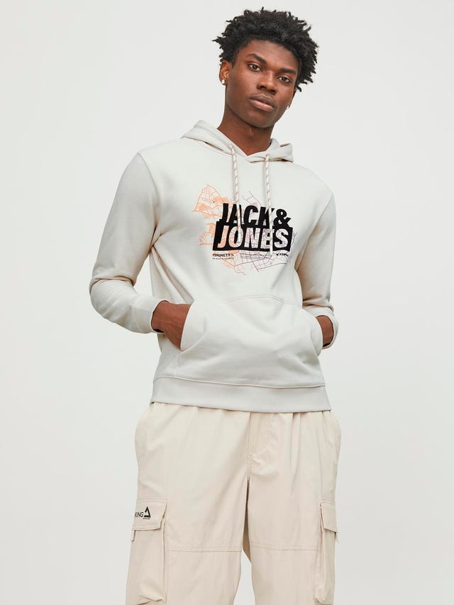 Jack & Jones Logo Hoodie - 12252310