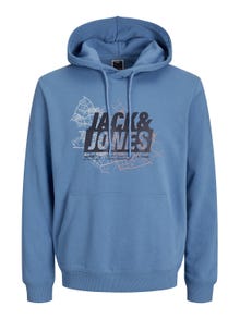 Jack & Jones Logo Mikina s kapucí -Pacific Coast - 12252310