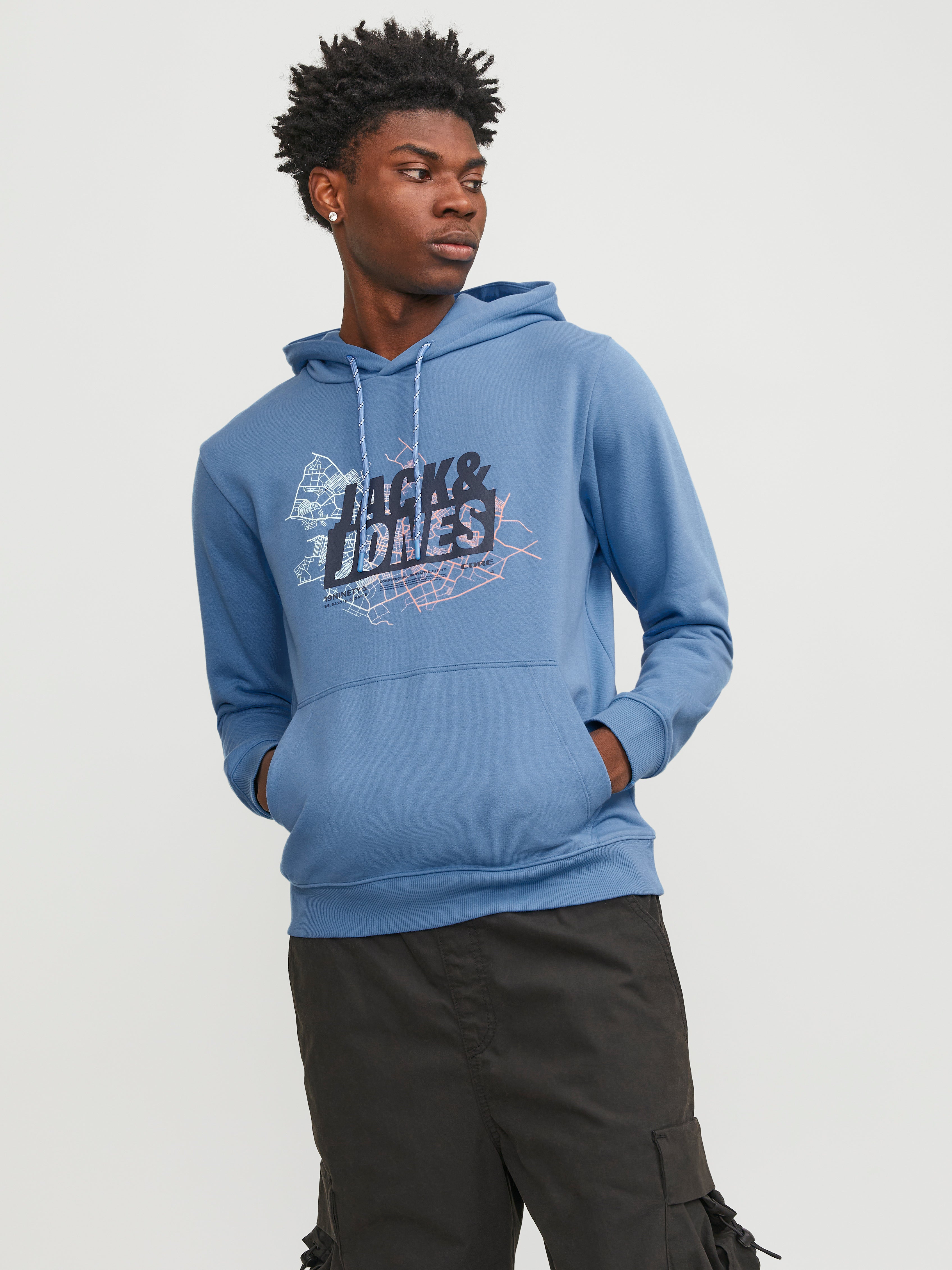 Jack & Jones Logo Hoodie - 12252310
