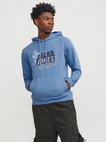 Jack & Jones Logo Hoodie -Pacific Coast - 12252310