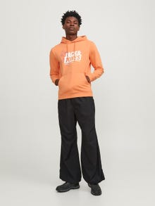 Jack & Jones Hoodie Logo -Tangerine - 12252310