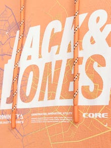 Jack & Jones Sweat à capuche Logo -Tangerine - 12252310