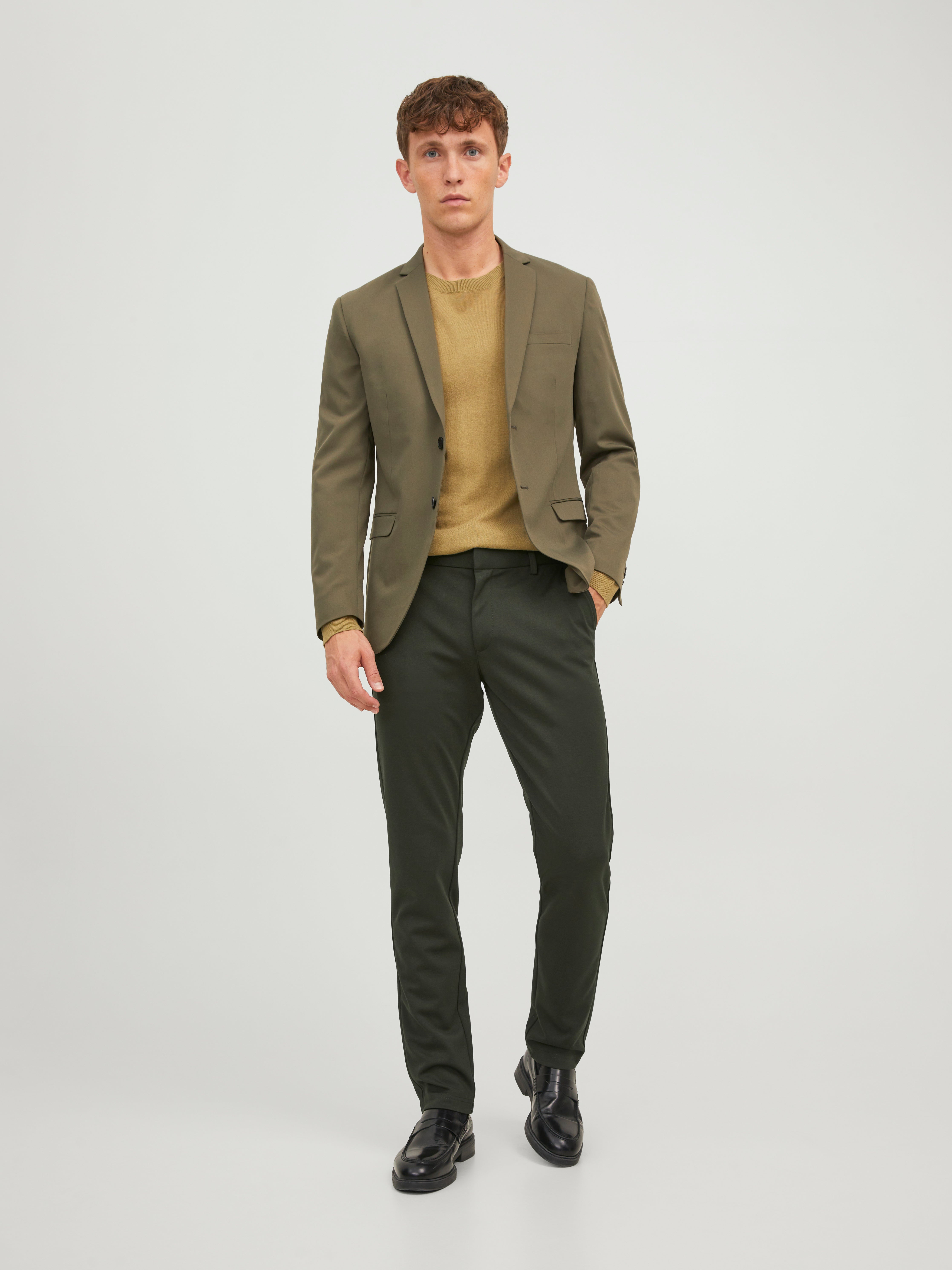 Slim Fit Plátěné kalhoty Chino