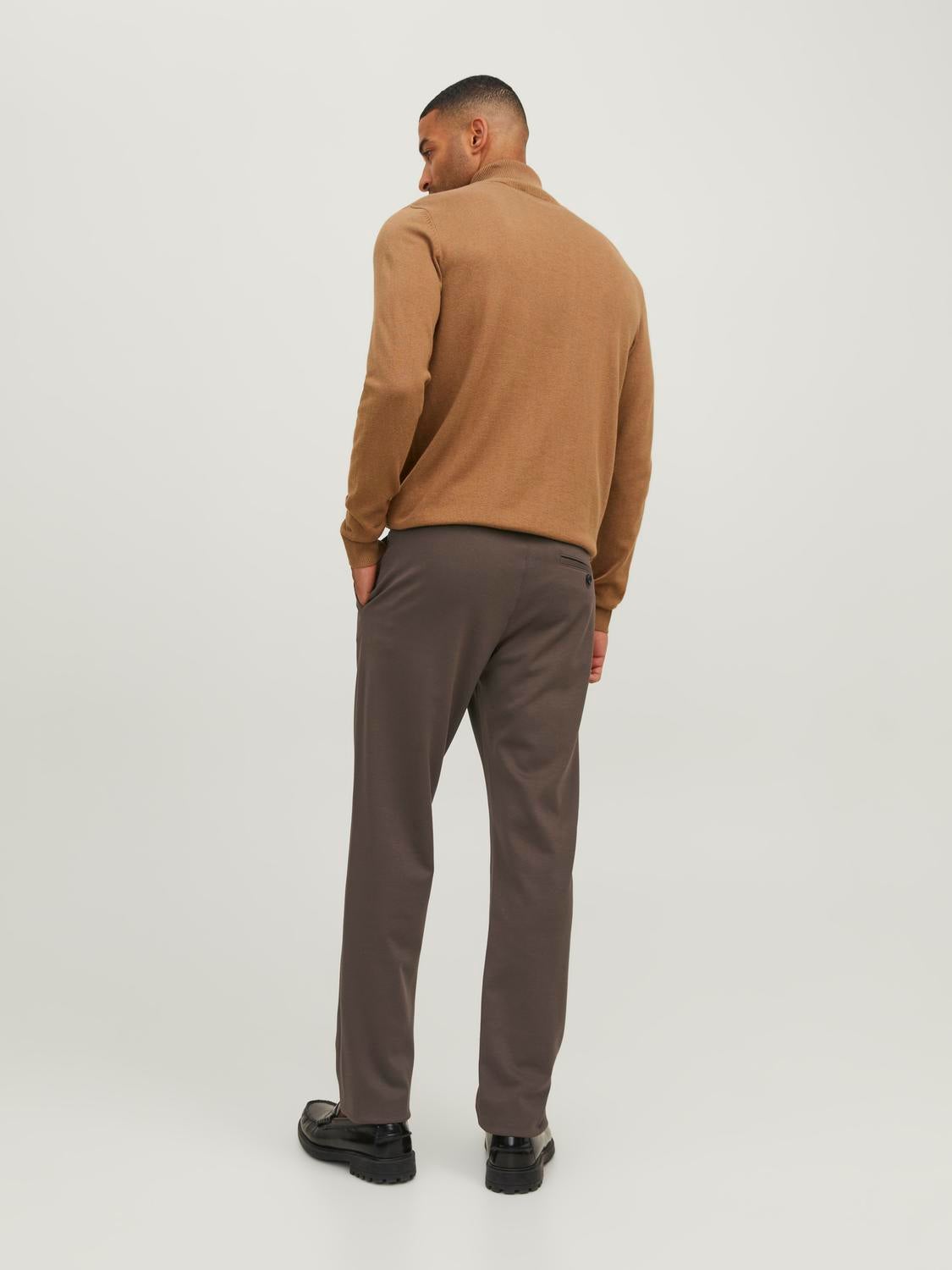 ASOS DESIGN slim smart trousers in chocolate brown | ASOS
