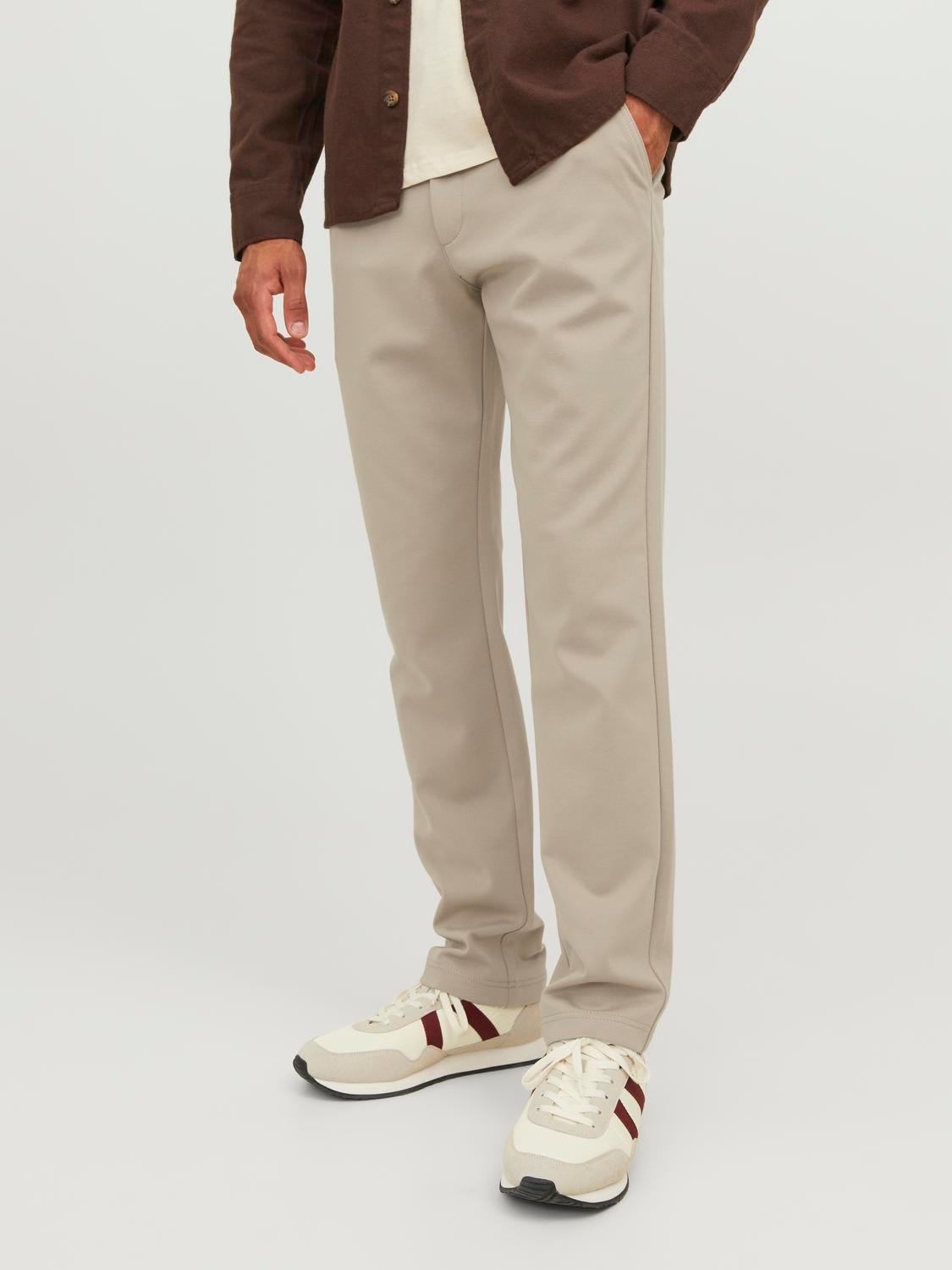 Jack & Jones Slim Fit Spodnie chino -Crockery - 12252350