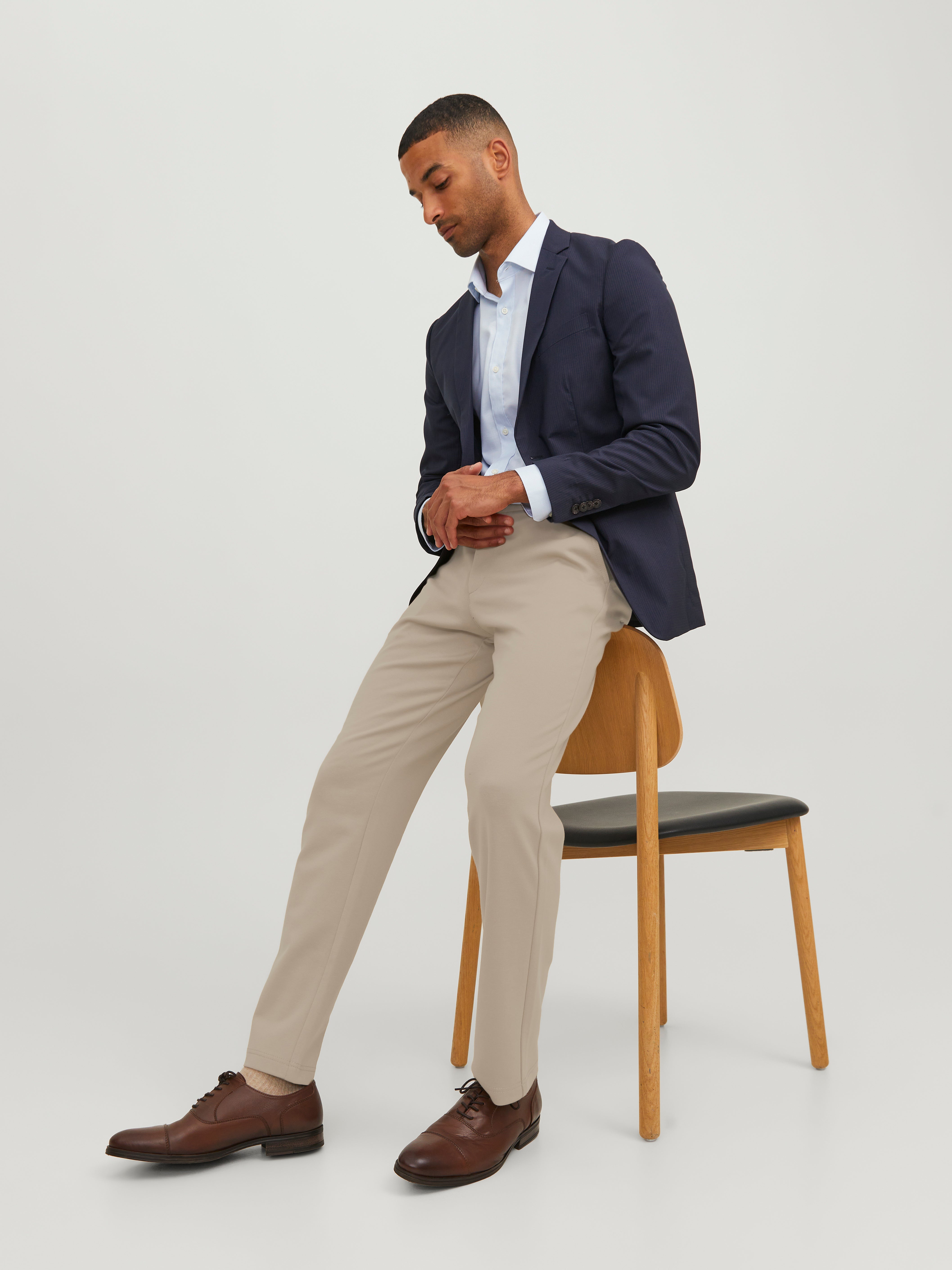 Jack & Jones Slim Fit Chino kelnės -Crockery - 12252350