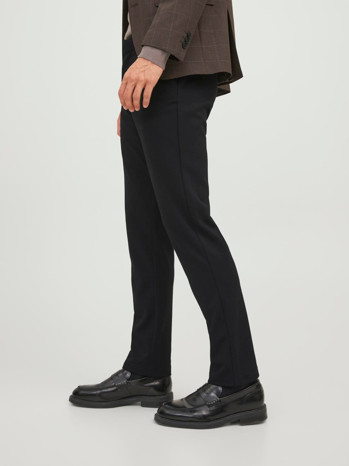 Buy Men Olive Solid Slim Fit Casual Trousers Online - 700004 | Peter England