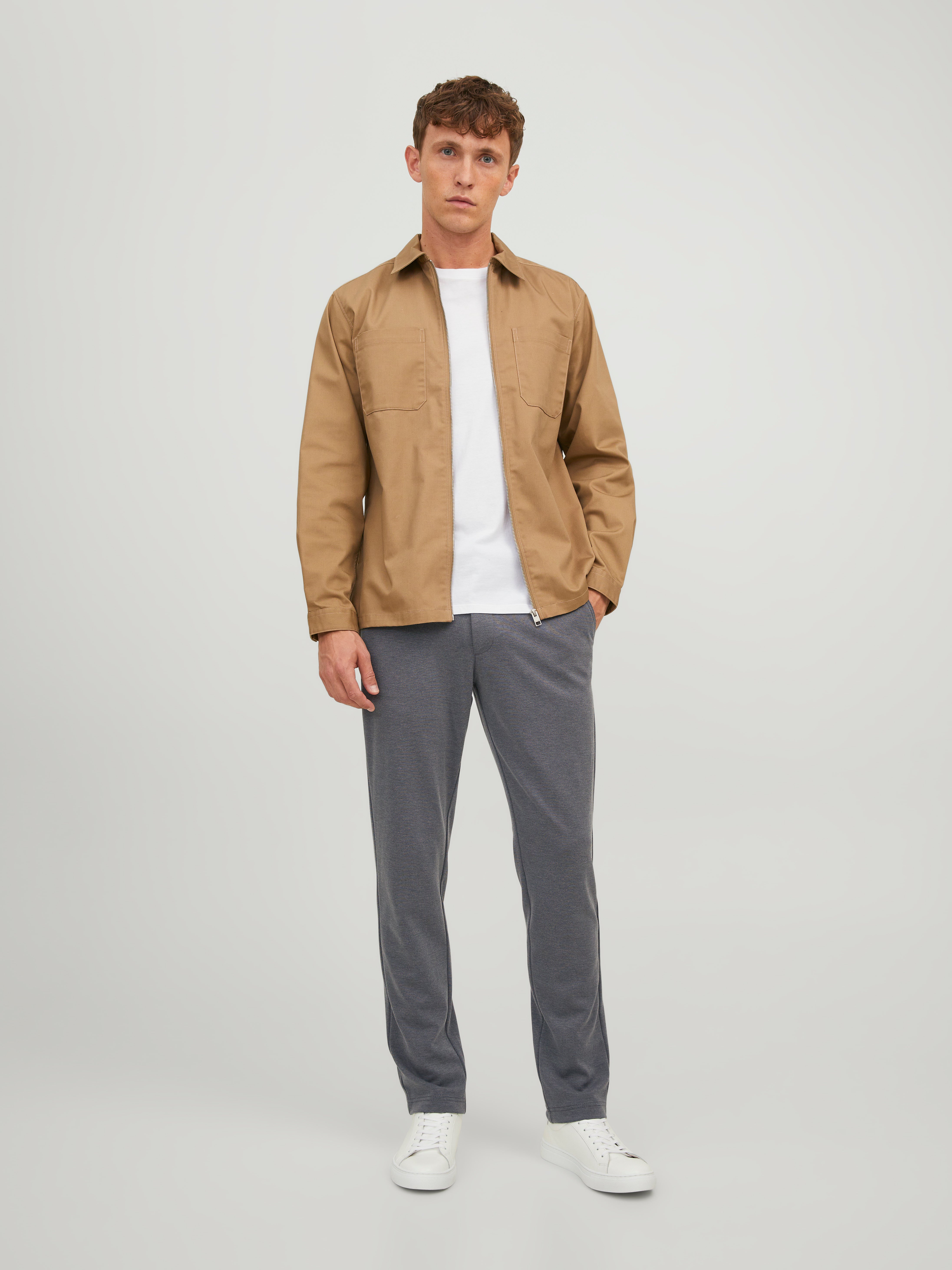 Slim Fit Plátěné kalhoty Chino