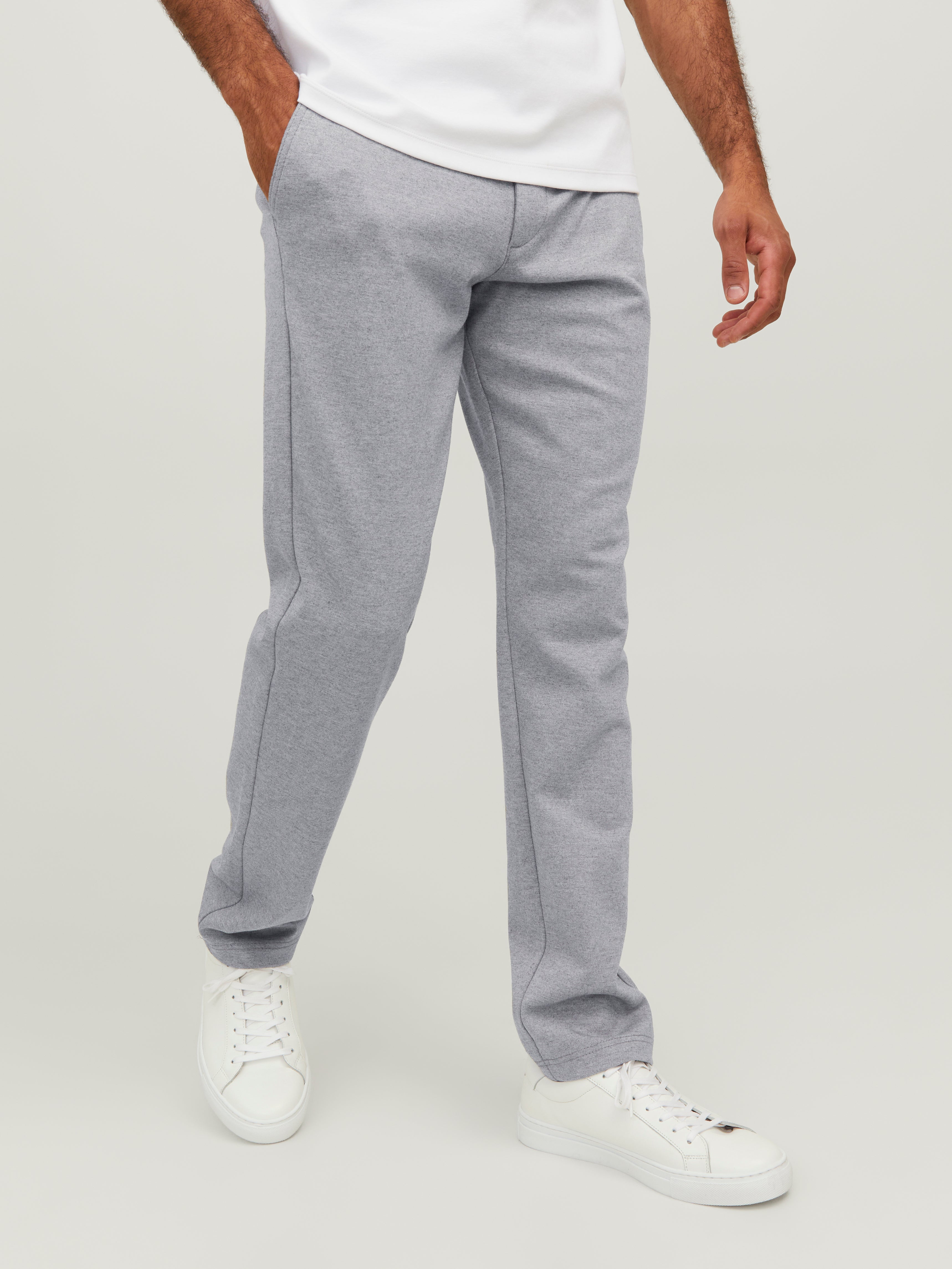 Jack & Jones Slim Fit Chino kelnės -Light Grey Melange - 12252350