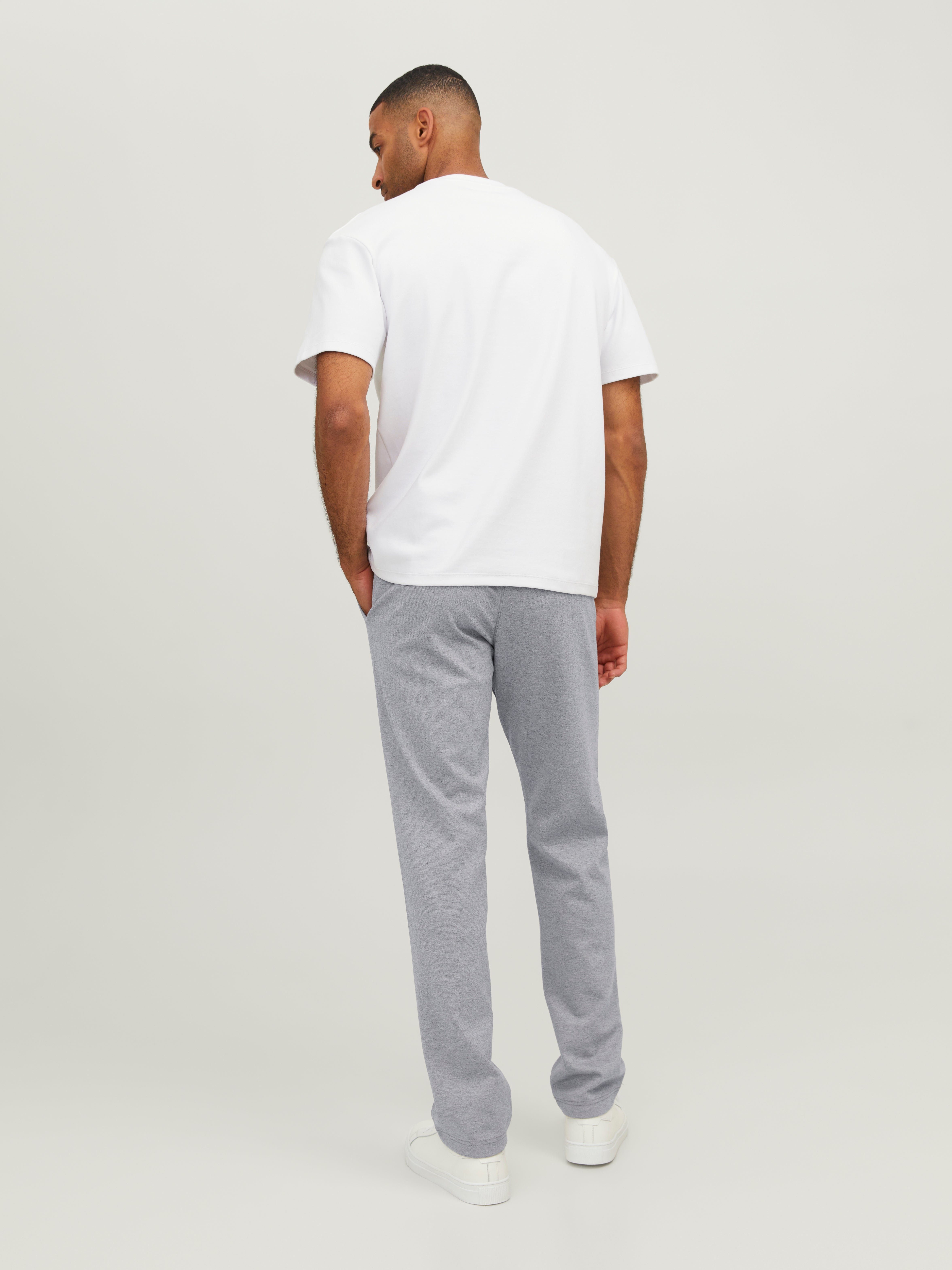 Jack & Jones Slim Fit Plátěné kalhoty Chino -Light Grey Melange - 12252350