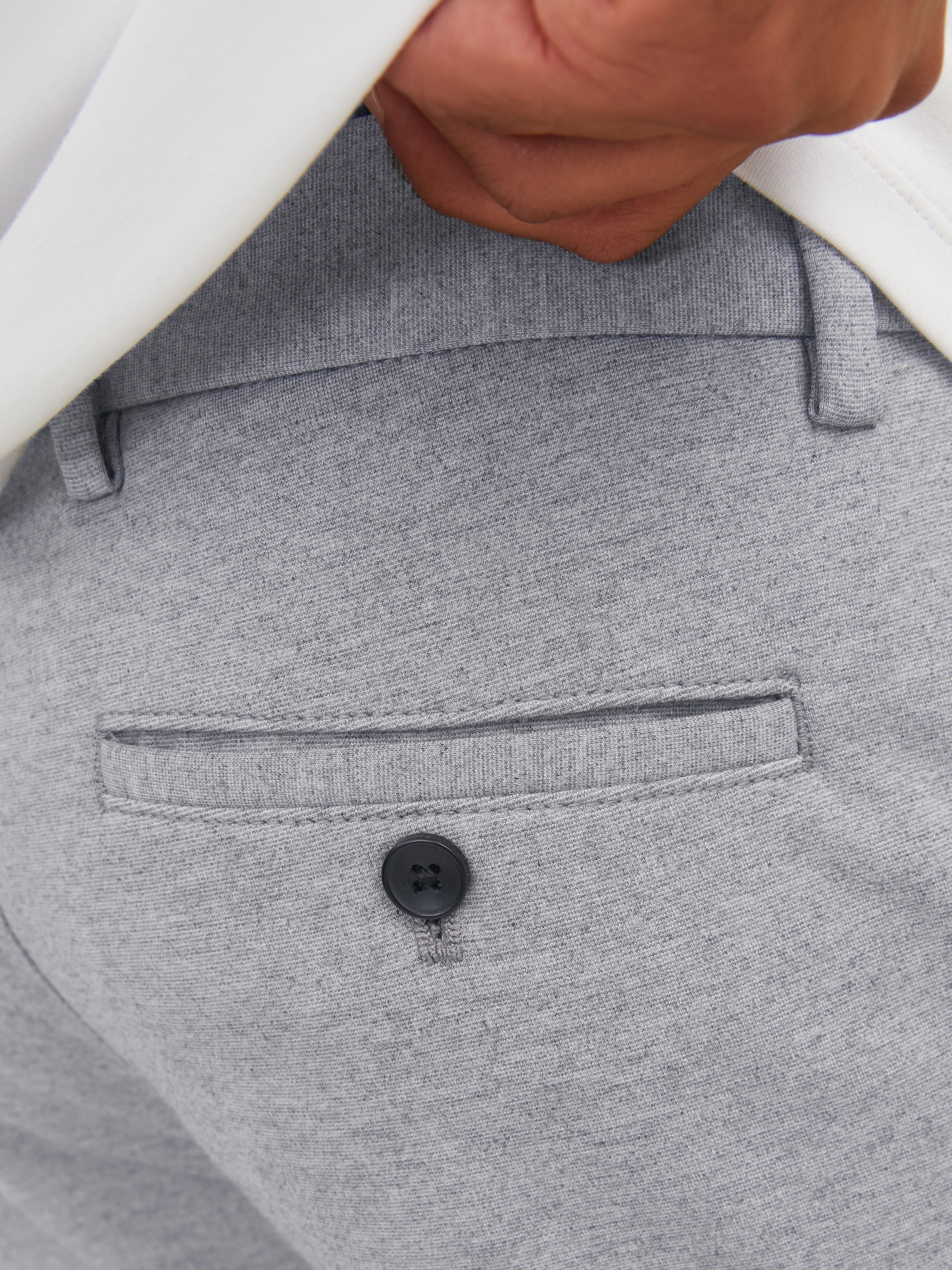 Jack & Jones Slim Fit Szövetnadrág -Light Grey Melange - 12252350