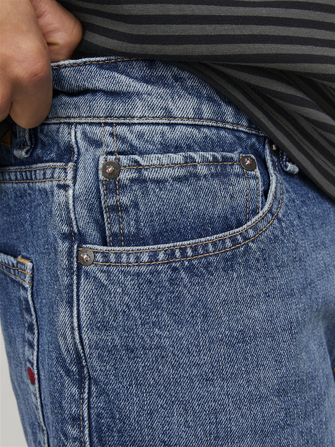 Jack & Jones RDD Loose Fit Jeans Shorts -Blue Denim - 12252362