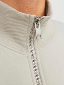 Jack & Jones Einfarbig Sweatshirt mit Reißverschluss -Moonbeam - 12252370