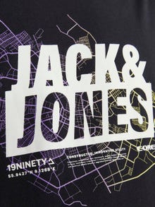 Jack & Jones Nadruk Okrągły dekolt T-shirt -Black - 12252376