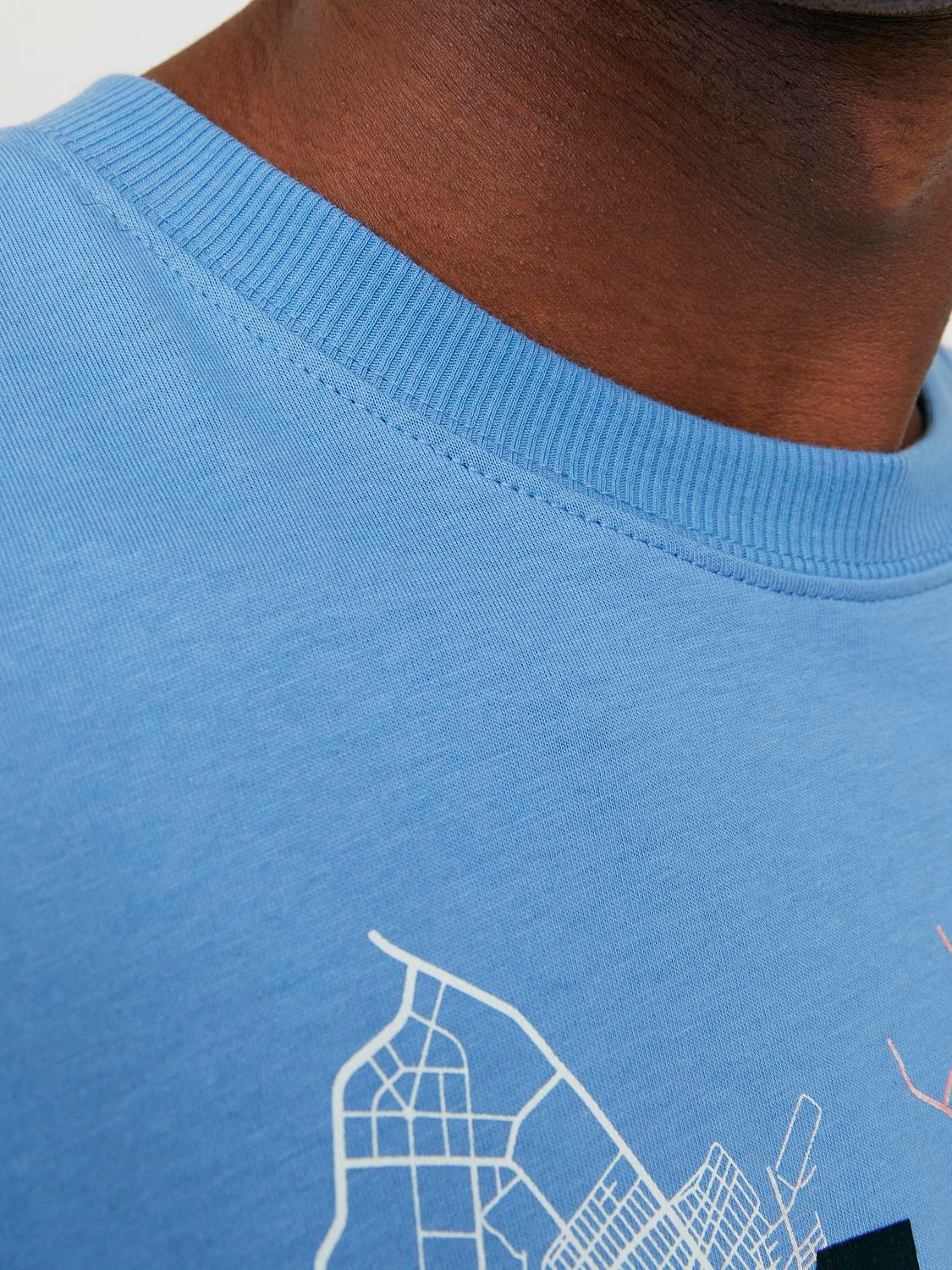 Jack & Jones Printed Crew neck T-shirt -Pacific Coast - 12252376