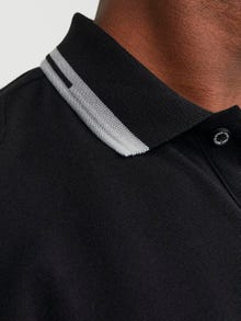 Jack & Jones Enfärgat Polo T-shirt -Black - 12252395