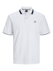 Jack & Jones Bez vzoru Polo límec Tričko -White - 12252395