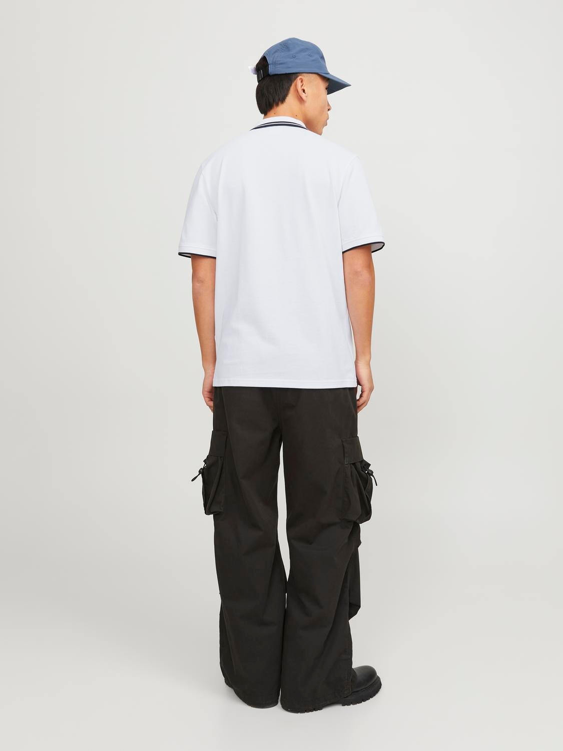 Jack & Jones Einfarbig Polo T-shirt -White - 12252395