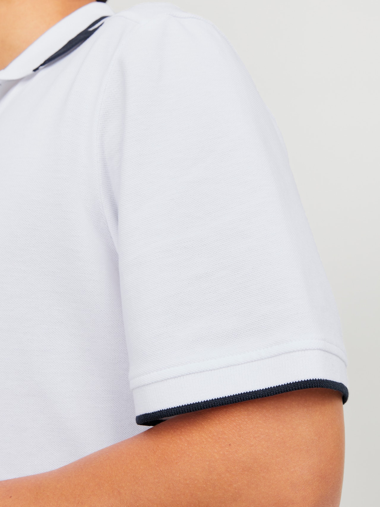 Jack & Jones Yksivärinen Polo T-paita -White - 12252395