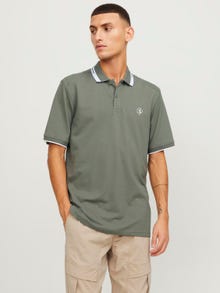 Jack & Jones Yksivärinen Polo T-shirt -Agave Green - 12252395