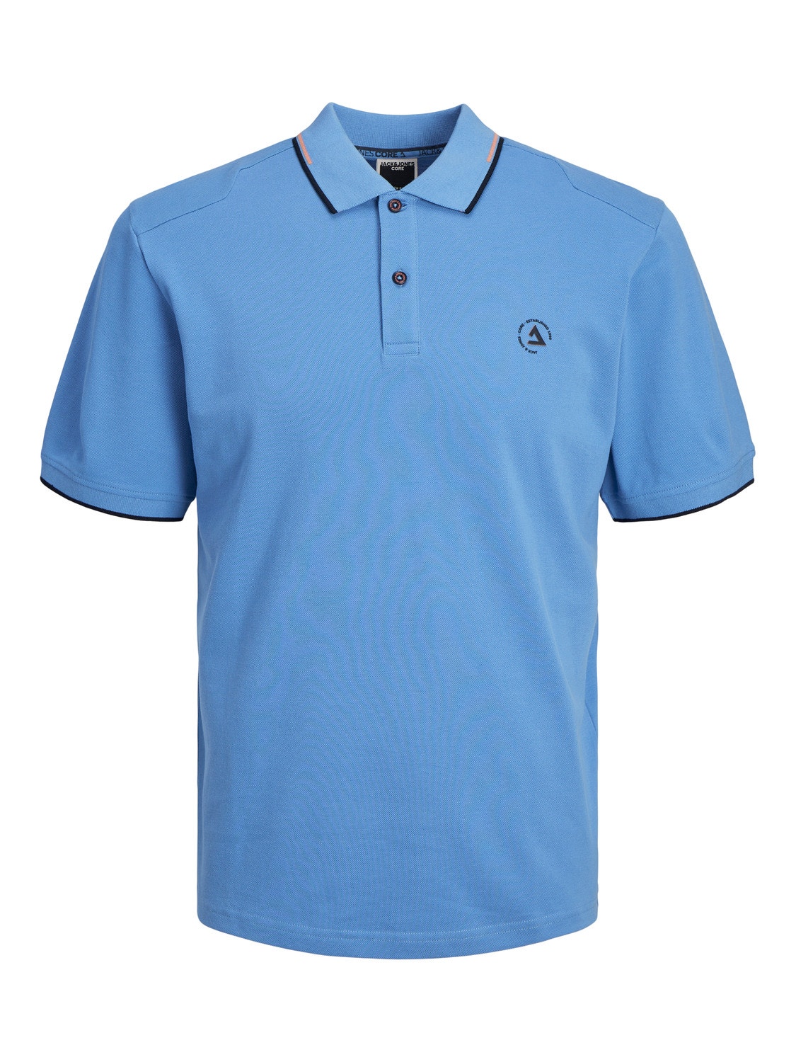 Plain Polo T-shirt | Medium Blue | Jack & Jones®