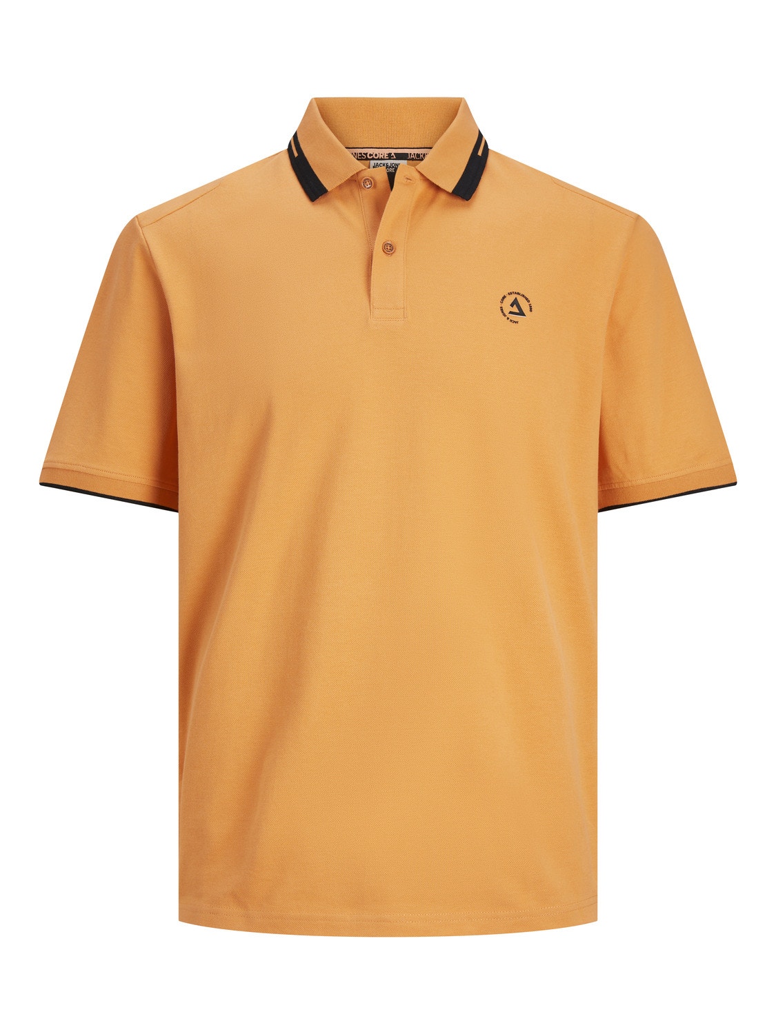 Jack & Jones Plain Polo T-shirt -Tangerine - 12252395