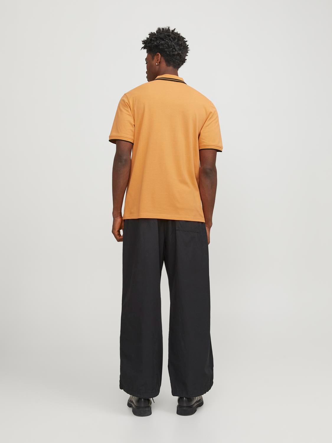 Jack & Jones T-shirt Uni Polo -Tangerine - 12252395