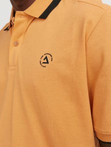 Jack & Jones Gładki Polo T-shirt -Tangerine - 12252395