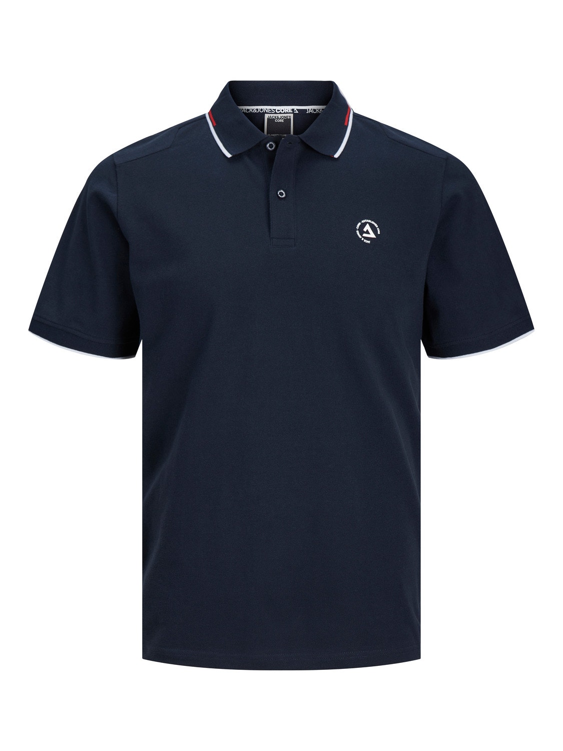 Jack & Jones Ensfarvet Polo T-shirt -Navy Blazer - 12252395
