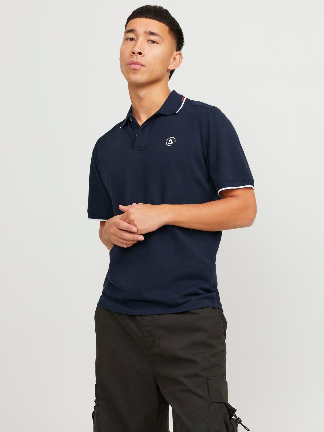 Jack & Jones T-shirt Semplice Polo -Navy Blazer - 12252395