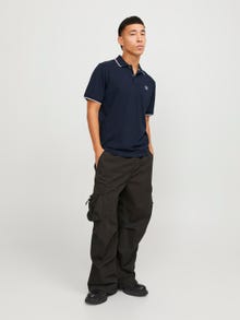 Jack & Jones Plain Polo T-shirt -Navy Blazer - 12252395