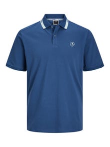 Jack & Jones Bez vzoru Polo límec Tričko -Ensign Blue - 12252395