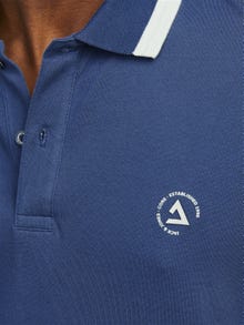 Jack & Jones Bez vzoru Polo límec Tričko -Ensign Blue - 12252395