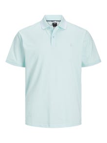 Jack & Jones Enfärgat Polo T-shirt -Soothing Sea - 12252395