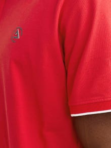 Jack & Jones T-shirt Liso Polo -True Red - 12252395